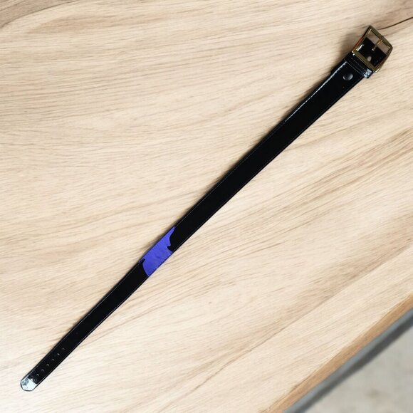 NWOT BOSTON 6505 (44) Unisex Black/Purple Leather Garrison Belt - Picture 7 of 10